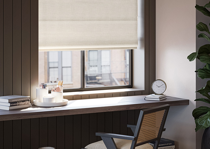 Atina (Blackout), Vintage Cream - Roman Blind - Image 5